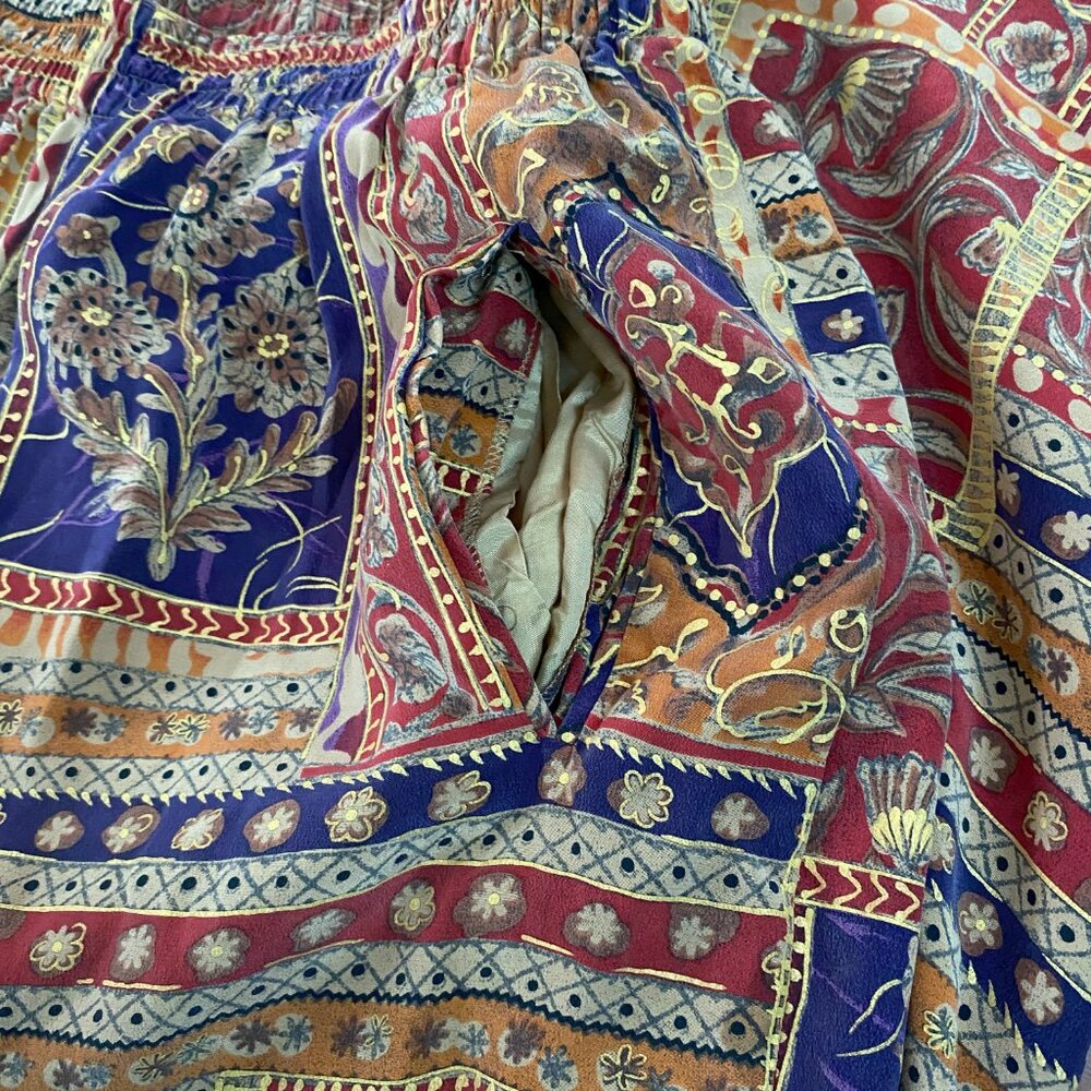 Boho Hippie Patchwork Pants Size Medium - image 6